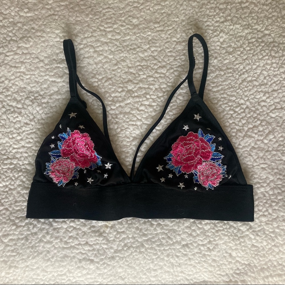 Victoria Secret Floral & Star Bralette